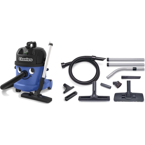 Numatic Charles CVC371-2 + Kit A21 Blauw Stofzuiger