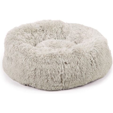 Beeztees Yali - Hondenmand - Pluche - Lichtgrijs - Diam. 70 cm