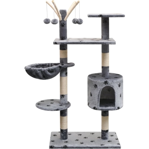 vidaXL-Kattenkrabpaal-met-sisal-krabpalen-125-cm-pootafdrukken-grijs