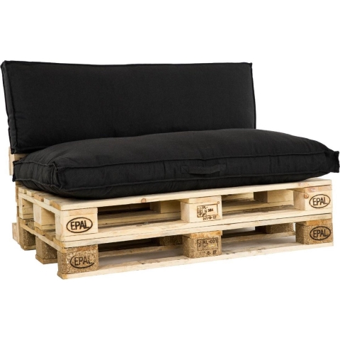 Zit Palletkussen Luana 80x120 cm Black - Unique living