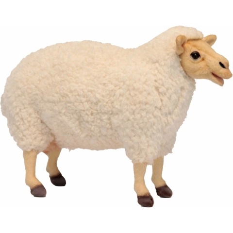 Hansa pluche schaap knuffel - 38 cm - luxe kwaliteit - boerderij knuffeldieren -