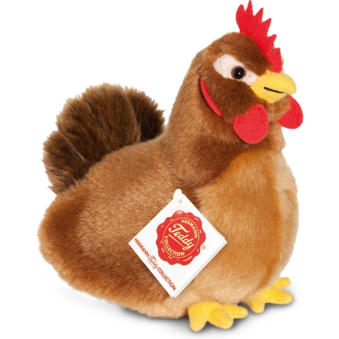 Knuffeldier Kip - zachte pluche stof - premium kwaliteit knuffels - lichtbruin - 16 cm -