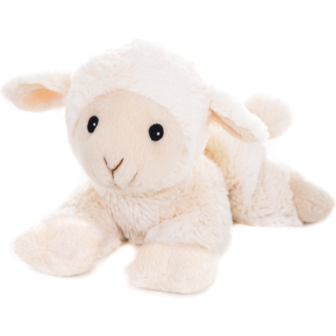 Magnetron warmte knuffel - schaap/lam - wit - 18 cm - geurknuffel -