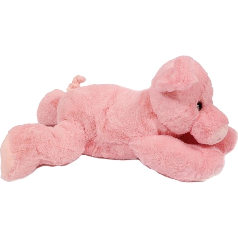 Knuffeldier Varken/biggetje - zachte pluche stof - roze - premium kwaliteit knuffels - 50 cm -