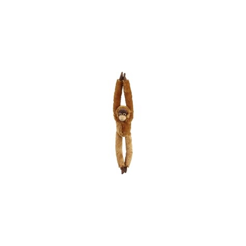 Pluche knuffel dieren - hangende Orang Utan Aap - 65 cm - klittenband handjes -