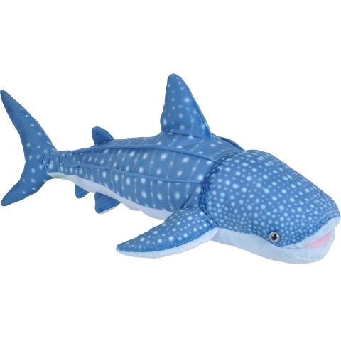 Wild Republic pluche walvishaai knuffel - 65 cm - zachte knuffels - realistische dieren - haaien -