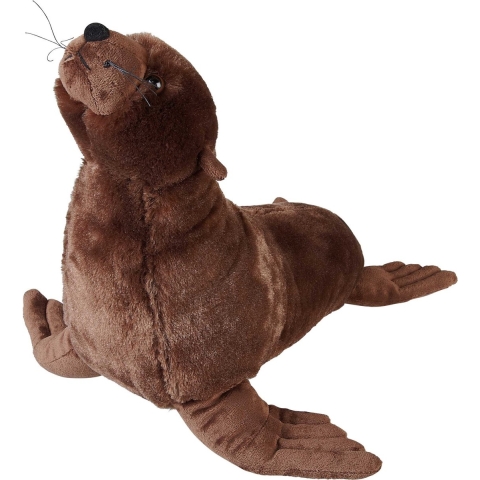 Ravensden pluche knuffel dieren Zeeleeuw - bruin - 40 cm -