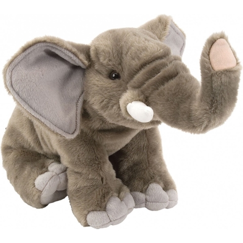 Wild Republic Pluche olifant - olifanten knuffel - 30 cm - wilde dieren knuffel -