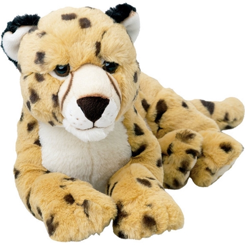 Nature Planet knuffel Cheetah/jachtluipaard - knuffeldier - 48 cm - bosdieren knuffel -