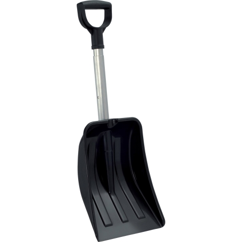 Compacte sneeuwschep / sneeuwschuiver zwart uitschuifbare steel 69 - 83 cm -
