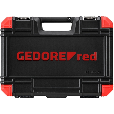 Gedore RED R68003075 75-delige Schroefgereedschapset TX 1/4”+ 1/2” 3301575 R68003075