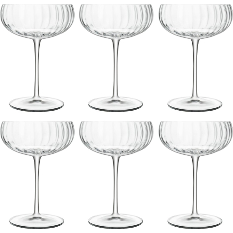 Luigi Bormioli Champagneglazen - Champagnecoupe - Speakeasies - 300 ml - 6 Stuks