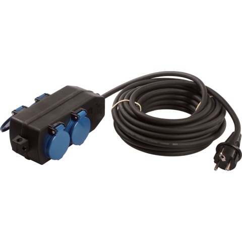 AS Schwabe 60673 Stroom Verlengkabel Zwart 5 m H07RN-F 3G 1,5 mm²