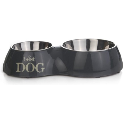 Beeztees Best Dog - Dinerset Hond - Grijs - 37x22 cm
