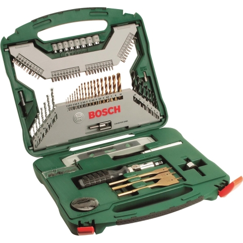 Bosch X-Line borenset - 100-delig - Titanium Plus Serie - Voor hout, metaal en steen