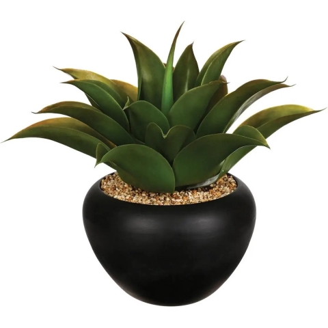 Atmosphera Aloe Vera kunstplant in keramische pot 37 cm -