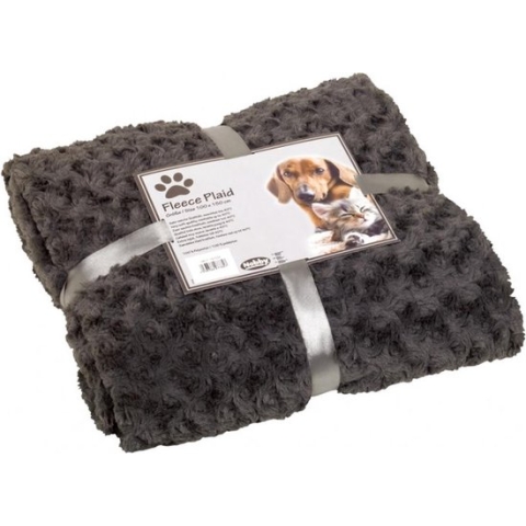 Nobby - Fleece deken - lichtgrijs - 100 X 150 CM