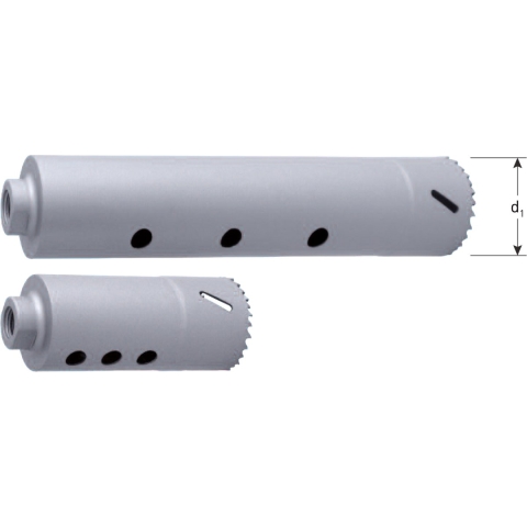 Rotec Verlengde gatzaag-Bi 51x250mm 4-6tpi incl.boor +6kt adapter - 5297512