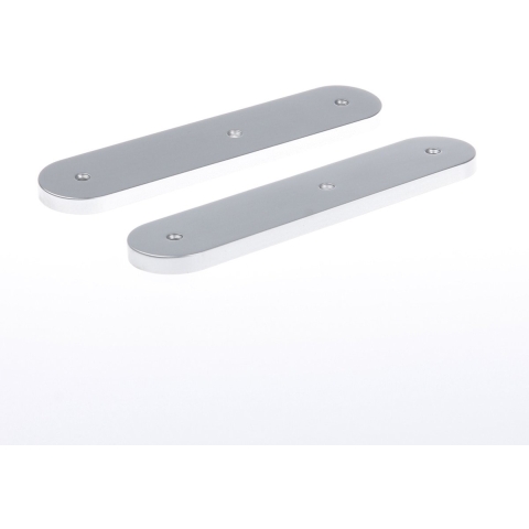 Nemef 3253 L Beslag kortschild afgerond | Geheel blind | los schild | F1 aluminium - 9325312000