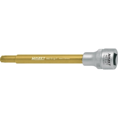 HAZET Koelmiddelpomp TORX® dopsleutelbit 992SLG-T30 · 1/2 inch (12,5 mm) vierkant hol · Binnen-TORX®-profiel · SW T30