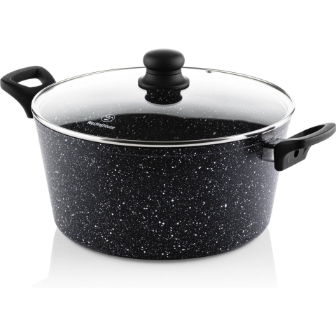 Westinghouse Kookpan Black Marble ø 28 cm / 7,1 liter - standaard anti-aanbaklaag