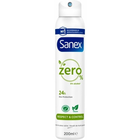 3x Sanex Deodorant Spray Zero% Normal Skin 200 ml