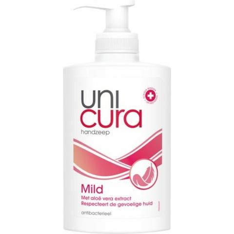 6x Unicura Vloeibare Zeep Mild 250 ml
