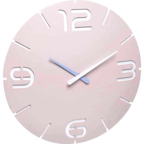 TFA Dostmann 60.3536.16 Wandklok Zendergestuurd 35 cm x 3.5 cm Roze
