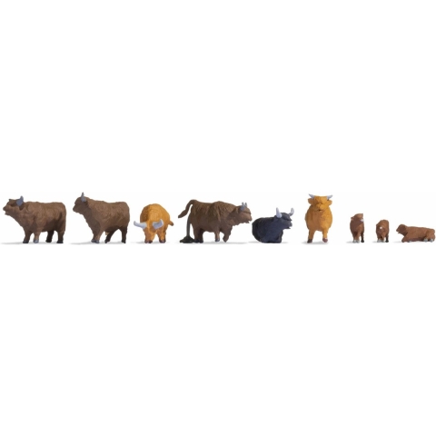 NOCH 15728 H0 Schotse hooglanders figuren Kant-en-klaar model