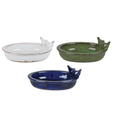 Best For Birds - Vogelbad - Keramiek - Buitenvogel - Wit