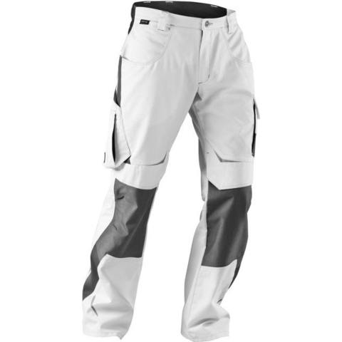Kbler 21243314-1097-52 broek Pulsslag met zijzakken maat 52 in wit/antraciet