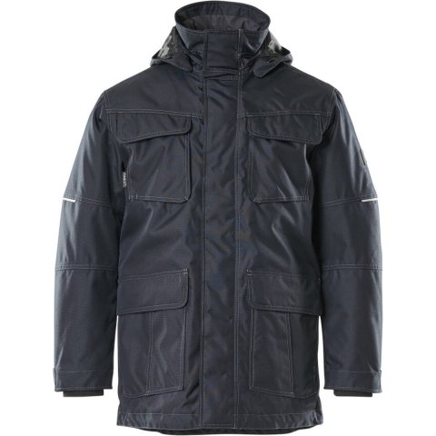 uniseks parka Dayton blauw maat L