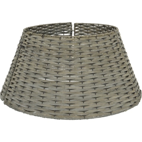 Kerstboomrok/kerstboommand grijs D70 x H28 cm voor een kerstboom tot 240 cm -