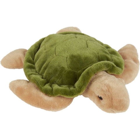 Ravensden Pluche knuffel dier - zeeschildpad - 34 cm - oceaandier knuffels -