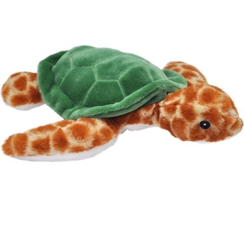 Pluche Zeeschildpad Eco-kins knuffel - 30 cm - Zeedieren knuffels -