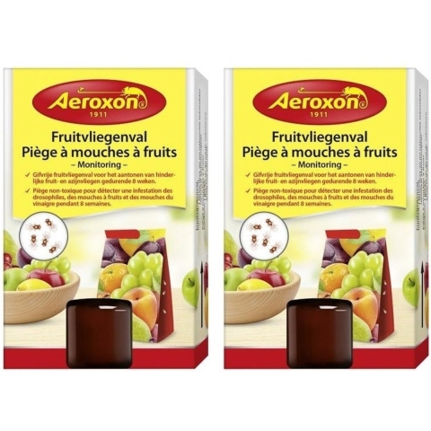 2x Aeroxon fruitvliegjesvallen 40 ml -