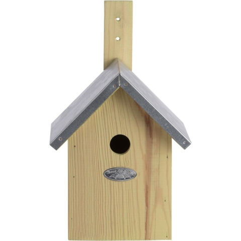 Best for birds houten vogelhuisje/nestkastje pimpelmees - Tuindecoratie nestkast vogelhuisje -