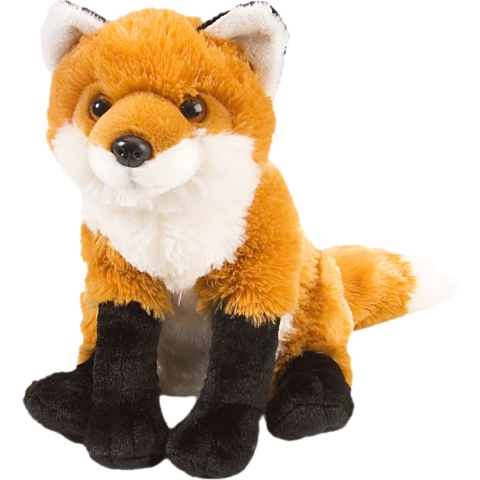 Wild Republic rode knuffel vos - pluche stof - 30 cm - Bosdieren knuffels -
