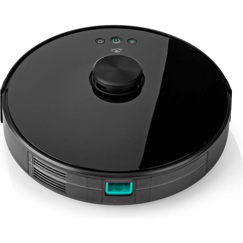 Nedis WIFIVCL001CBK Robotstofzuiger Laser Navigatie Wi-fi Capaciteit Opvangreservoir: 0.6 L Automatisch Opladen Diameter: 330 Mm Maximale Gebruiksduur: 120 Min Zwart Android™ / Ios