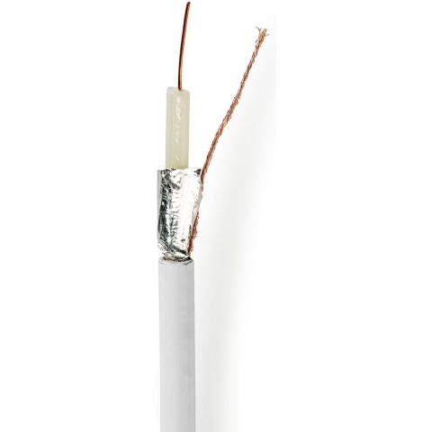 Nedis CSBR4020WT1000 Coaxkabel Coax 12 100 M Rol Wit