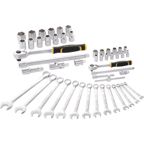 Stanley handgereedschap FATMAX Dopsleutel - Ringsteeksleutelset 1/4" + 1/2" - 49 delig - FMMT82827-1 - FMMT82827-1
