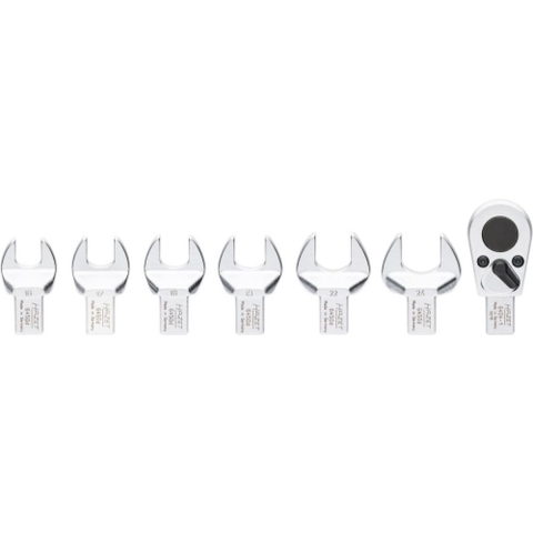 HAZET Insteekgereedschapset 6450D/7 · 14 x 18 mm insteekvierkant massief · Buiten-zeskant-profiel, 1/2 inch (12,5 mm) vierkant massief · 7-delig · 16