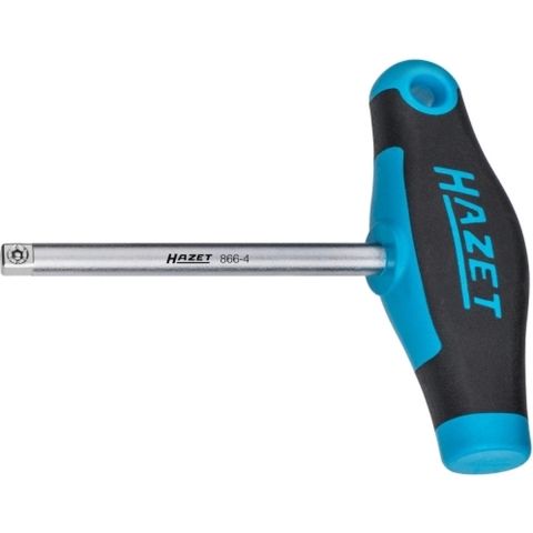 HAZET Insteekgreep met T-greep 866-4 · 1/4 inch (6,3 mm) vierkant massief · 134 mm