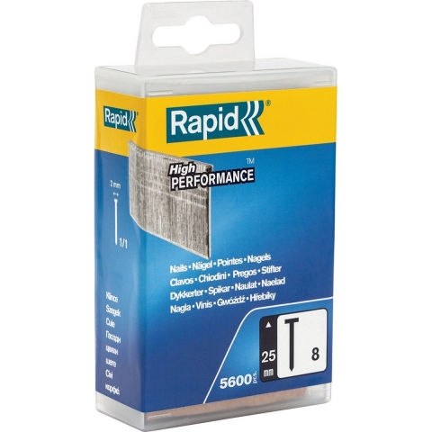 Rapid Nr. 8 brads 25 mm, 5.000 stuks - 5000183 - 5000183