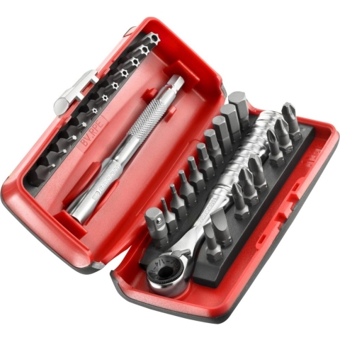 Facom Bitset 1/4" met Compacte Ratel en Bithouder - 31-delig - R.PEJ31PB