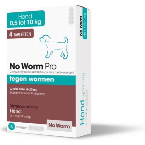 Exil No Worm Pro - Kleine Hond - 4 Tabletten