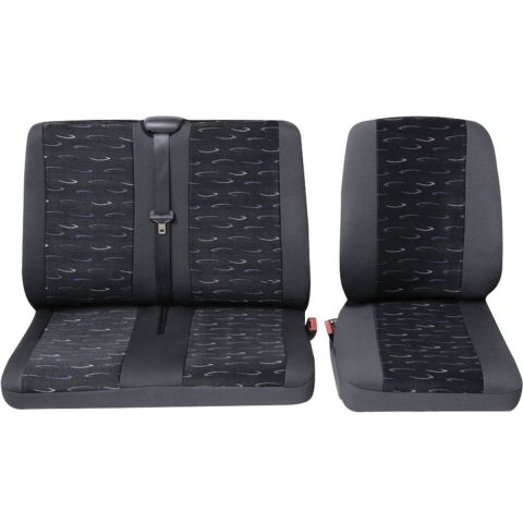 HP Autozubehör 22905 Schonbezug Transporter Profi2 1E+1D Autostoelhoes Polyester Blauw Bestuurder, Passagier, Dubbele stoel