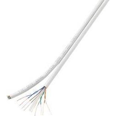 TRU COMPONENTS Netwerkkabel CAT 6 U/UTP 8 x 2 x 0.196 mm² Wit 100 m