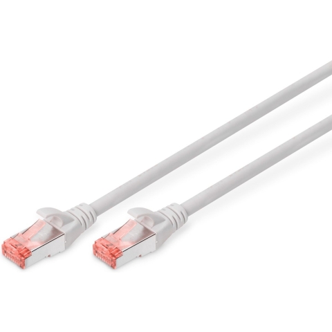 Digitus DK-1644-250 RJ45 Netwerkkabel, patchkabel CAT 6 S/FTP 25.00 m Grijs Halogeenvrij, Verdraaide paren, Snagless, Vlambestendig 1 stuk(s)