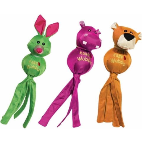 Kong Wubba Ballistic Friend - Hondenspeelgoed - Multi - M - 21,6 x 10,5 x 10,2 cm